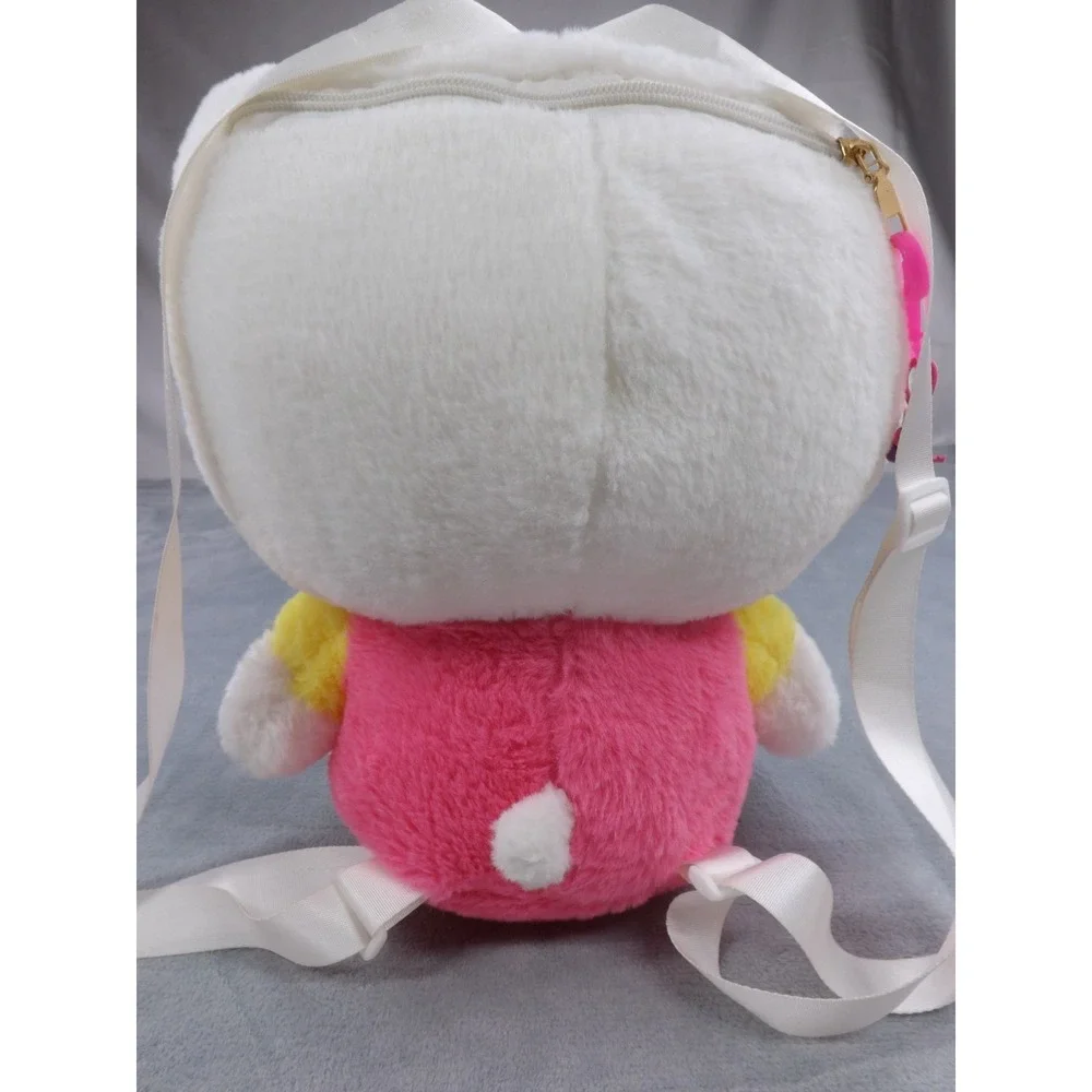 Hello Kitty Plush Backpack‎ Girls/Kids Multi Color Large Zippered Pocket Charm